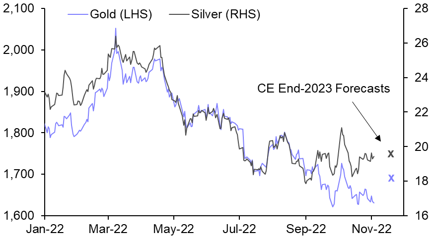 Gold and silver prices to rise next year
