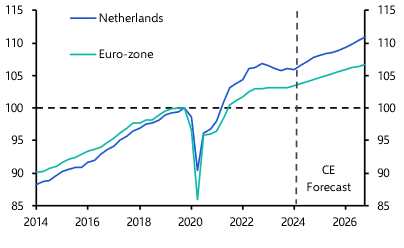 Netherlands set to outperform the euro-zone average 
