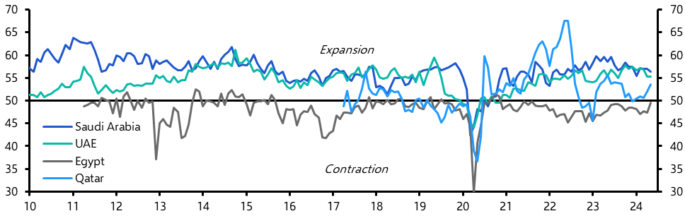 Middle East &amp; North Africa PMIs (May ‘24)
