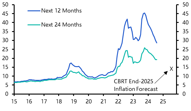 Ukraine’s Kursk offensive, CBRT’s forward guidance 
