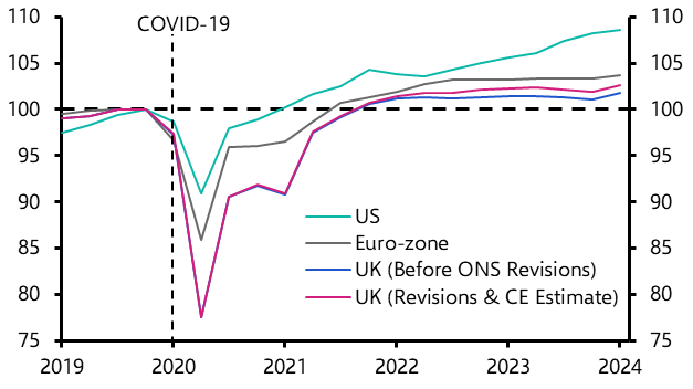 Growth upgrade suggests UK no longer such a laggard 
