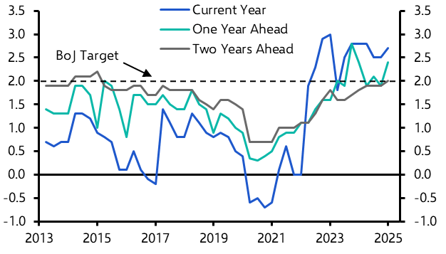 Bank of Japan will lift rates to 1.25% by mid-2026
