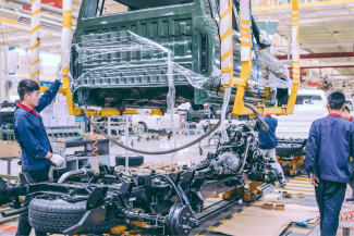 Car manufacture assembly line