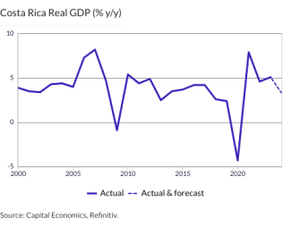 Costa Rica Real GDP (% y/y)