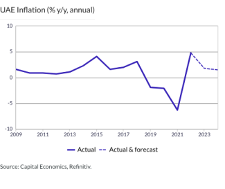 UAE Inflation (% y/y, annual)