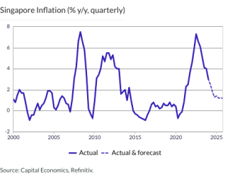 Singapore Inflation (% y/y, quarterly)