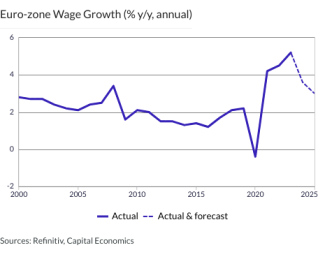 Euro-zone Wage Growth (% y/y, annual)