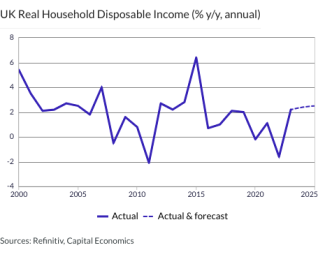 UK Real Household Disposable Income (% y/y, annual)