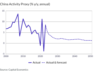 China Activity Proxy (% y/y, annual)