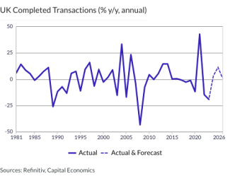 UK Completed Transactions (% y/y, annual)