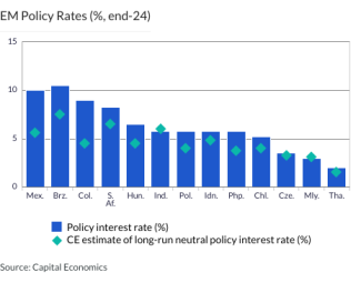 EM Policy Rates (%, end-24)