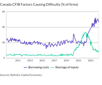 Canada CFIB Factors Causing Difficulty (% of firms)