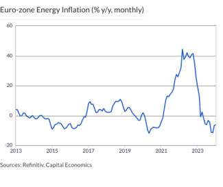 Euro-zone Energy Inflation (% y/y, monthly)